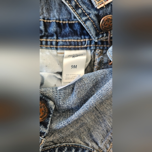 Baby OshKosh B'Gosh 9M months blue jeans overall cute - Picture 5 of 5